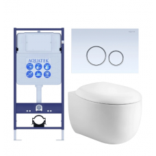 Комплект инсталляции с подвесным унитазом AQUATEK с сиденьем и кнопкой SET AQUATEK АЛЬТАИР cm-015 4в1 Комплект инсталляции с подвесным унитазом AQUATEK с сиденьем и кнопкой SET AQUATEK АЛЬТАИР cm-015 4в1